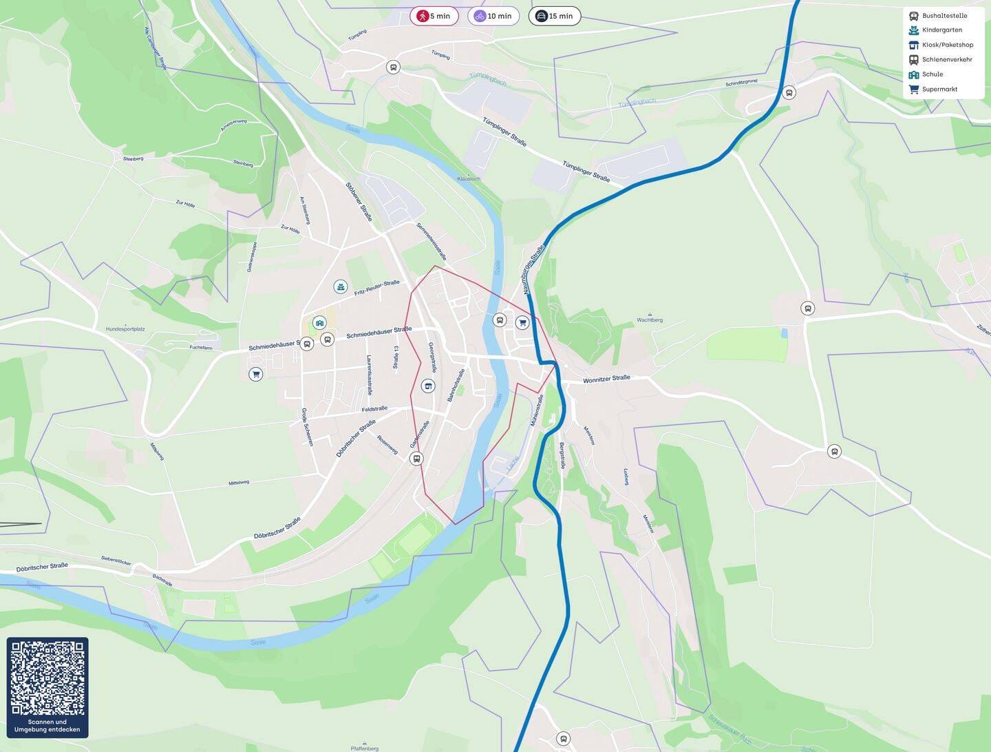 Immobilie in Dornburg-Camburg - Großzügige & Familienfreundliche 5-Raum Wohnung mit tollem Blick auf die Saale und Natur - Bild 4