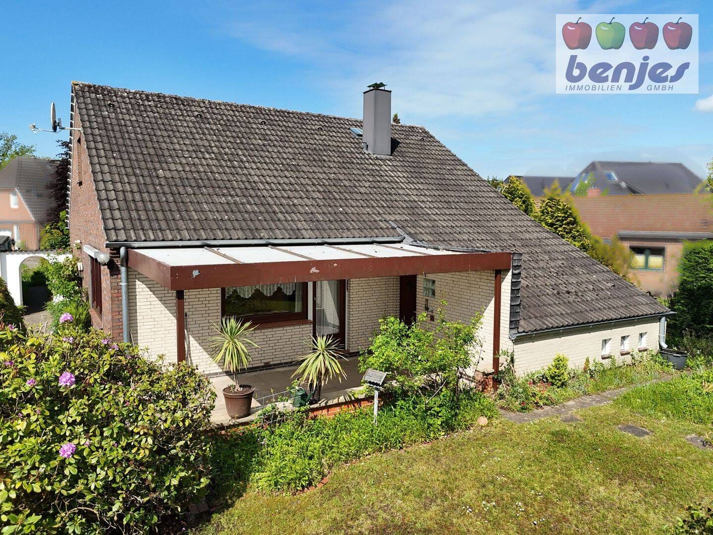 Immobilie in Schwarme - Toll für Paare oder kleine Familien: Einfacher, ebenerdiger Bungalow mit naturnahem Garten - Bild 0