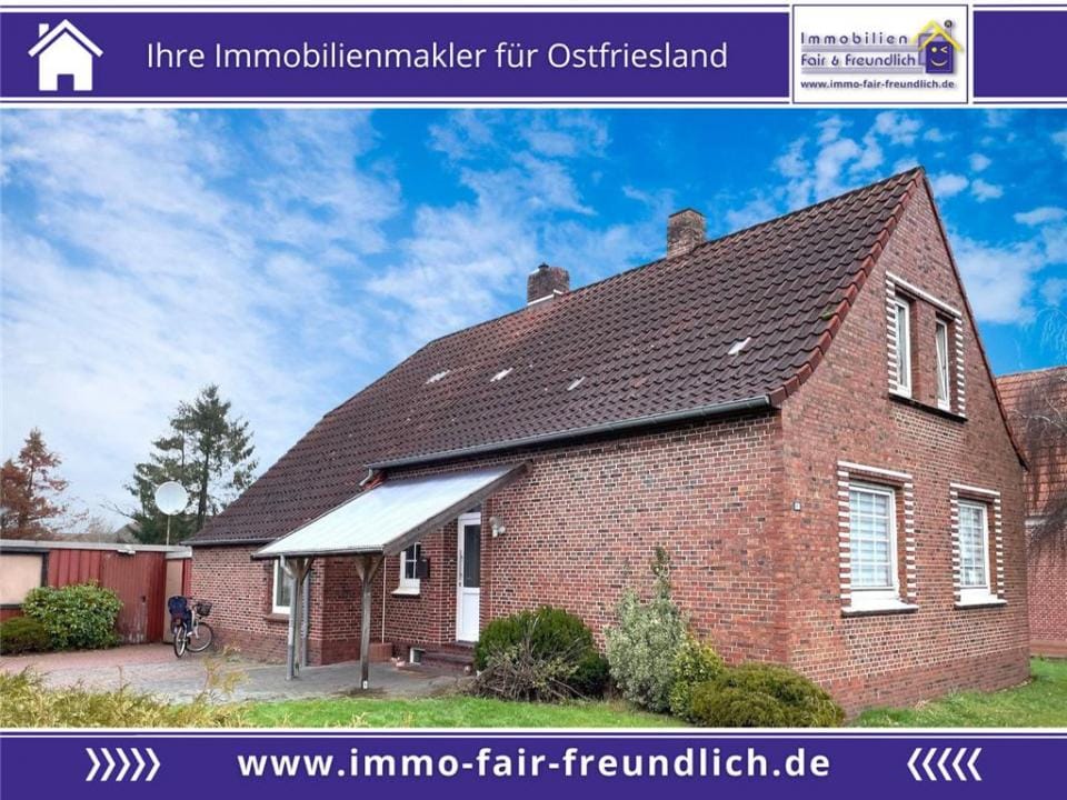 Immobilie in Rhauderfehn - RESERVIERT*** EINFAMILIENHAUS IN TRAUMHAFTER KANALLAGE VON RHAUDERFEHN RAJEN! - Bild 0