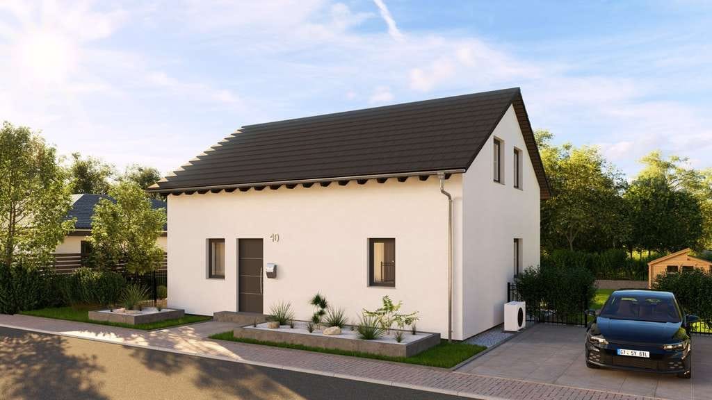 Immobilie in Ulmet - MASSIV-Fertighaus - DeinSteinHaus 140S - Bild 0