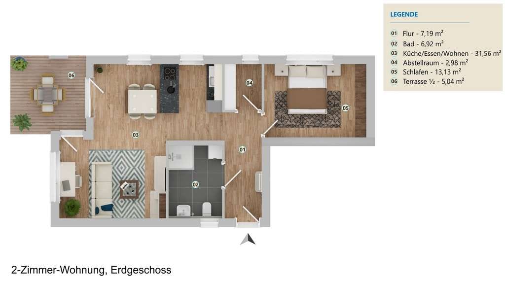 Immobilie in Hutthurm - Ankommen. Wohlfühlen. Zuhause sein – modernes, altersgerechtes Wohnen in Hutthurm - Bild 2