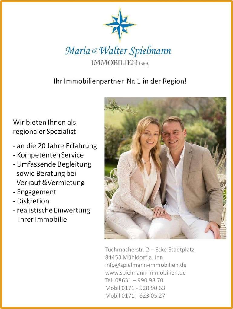 Immobilie in Mettenheim - ... neuwertige 3-Zi-Whg mit großem Südbalkon in Waldrandlage nahe Mühldorf - gut vermietet ... - Bild 1