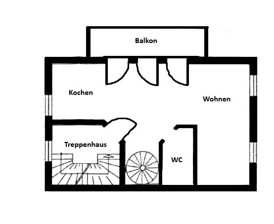 Immobilie in Wutha-Farnroda - VERKAUF: geräumige 2-Raummaisonettewohnung mit Balkon und Stellplatz in grüner Lage in Wutha-Farnroda - Bild 3
