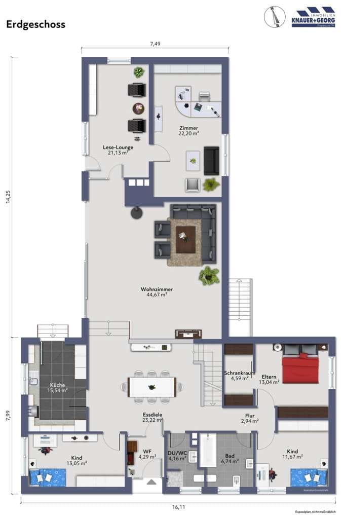 Immobilie in Hagen im Bremischen - ***Außergewöhnliches Architektenhaus mit großzügigem Raumangebot, Kamin, Sauna und mehr*** - Bild 2