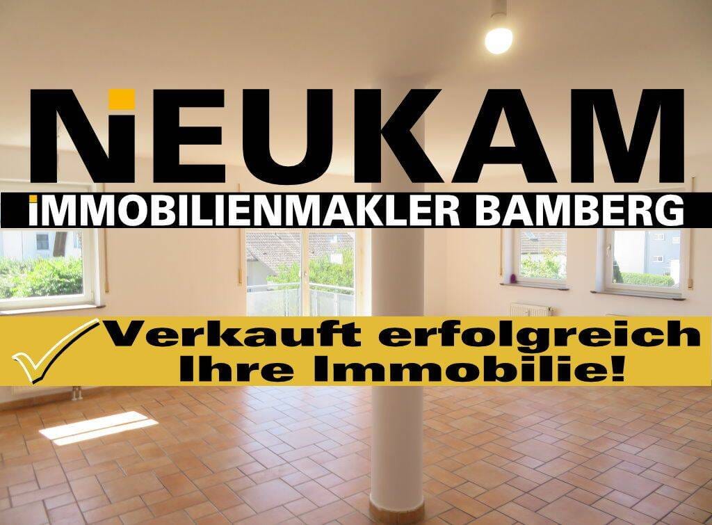 Immobilie in Hallstadt - HALLSTADT-DÖRFLEINS: OFFENE 3-ZIMMER-WOHNUNG(=SOFORT FREI)+BAD MIT FENSTER+ BALKON FÜR 229.000,-EURO - Bild 0