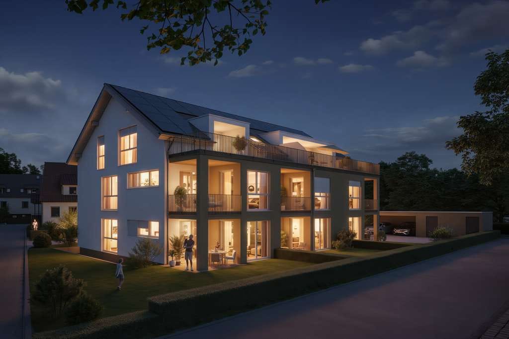 Immobilie in Riederich - Naubau-Wohnung UG Nr 9 inklusive Stellplatz Nr 1 // Riederich - Bild 1