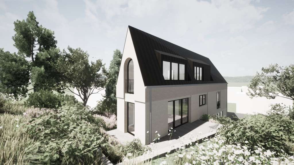 Immobilie in Bensheim - Schlossberg Baugrundstück mit vorliegender Baugenehmigung, Architektenplanung für eine Neubauvilla - Bild 1