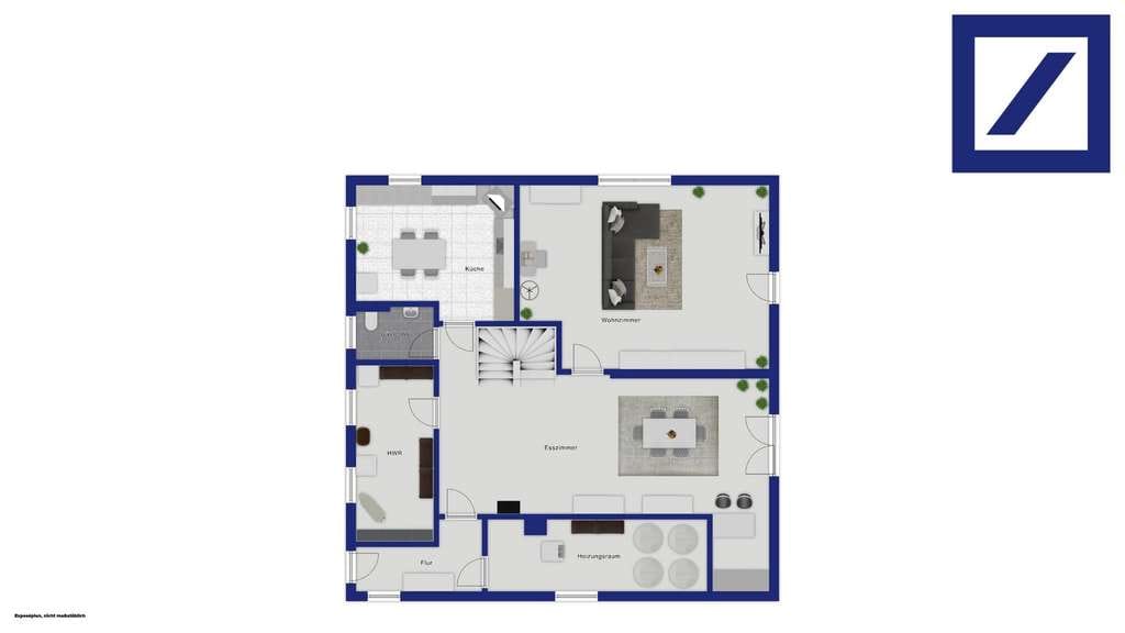 Immobilie in Oberthulba - Wohlfühlhaus mit Kamin, Terrasse und durchdachtem Grundriss - Bild 4