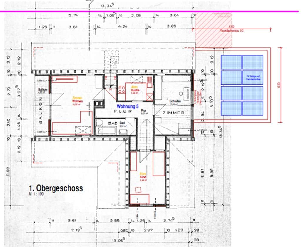 Immobilie in Birenbach - Projektiertes und Genehmigtes 5 Familienhaus in ruhiger Lage mit Aussicht - Bild 4