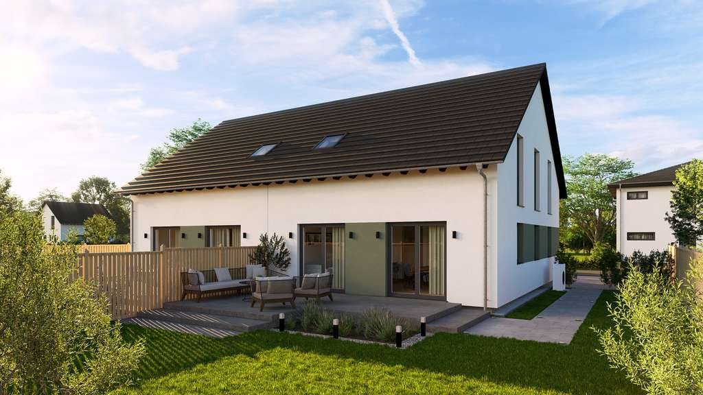 Immobilie in Markt Schwaben - Moderne Doppelhaushälfte mit Erdgeschoss und Dachgeschoss - Bild 1