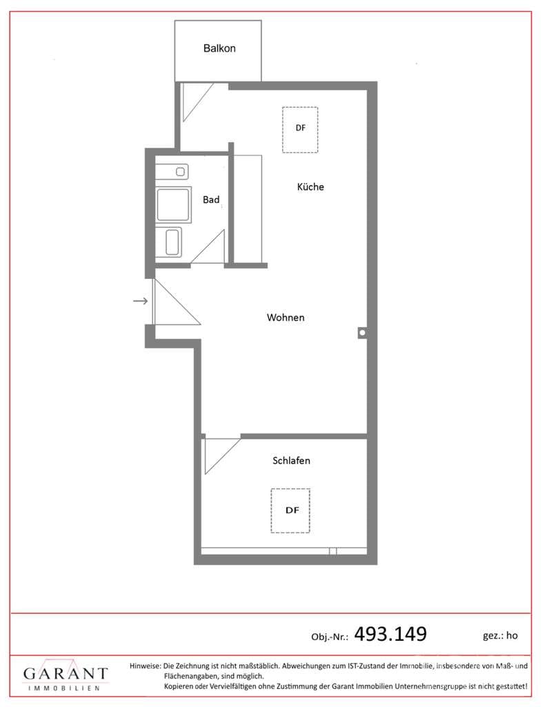 Immobilie in Leipzig - 2 Zimmer Wohnung/Dachgeschoss mit Balkon - Kapitalanlage in Leipzig Gohlis-Süd - Bild 1