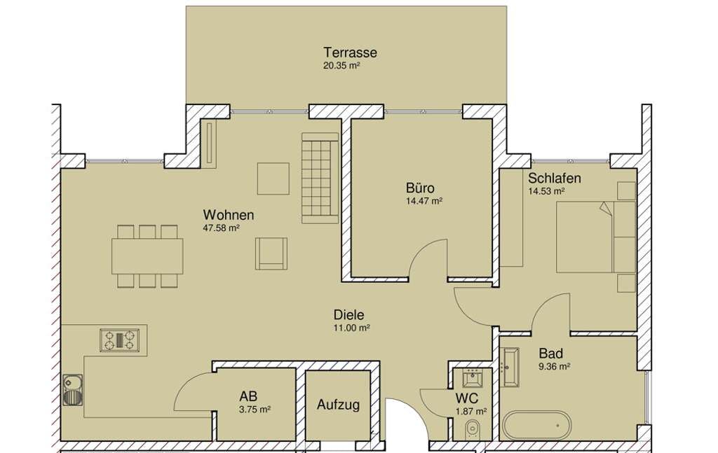 Immobilie in Braubach - Ihre Traumwohnung mitgestalten - 3-Zimmer-Erdgeschosswohnung mit Terrasse - Bild 1