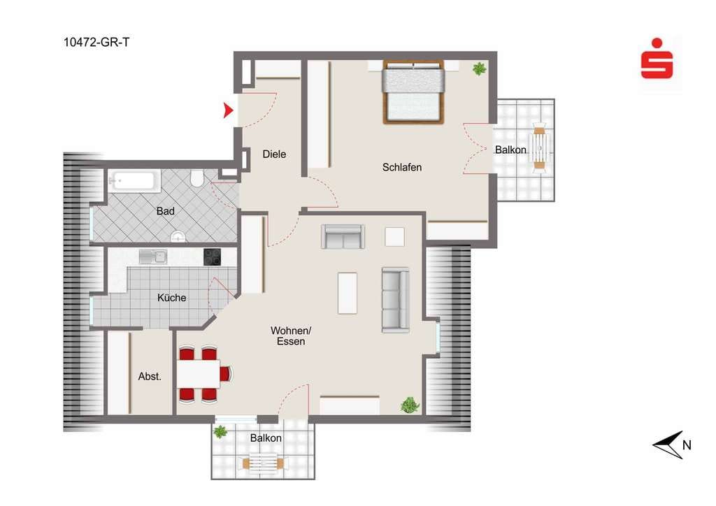 Immobilie in Neustadt an der Donau - Schicke Wohnung zentral in Neustadt/Do. - Bild 1