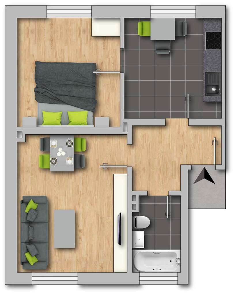 Immobilie in Solingen - Ideal für Kapitalanleger. Zentral gelegene 2 Zimmer Wohnung - Bild 1
