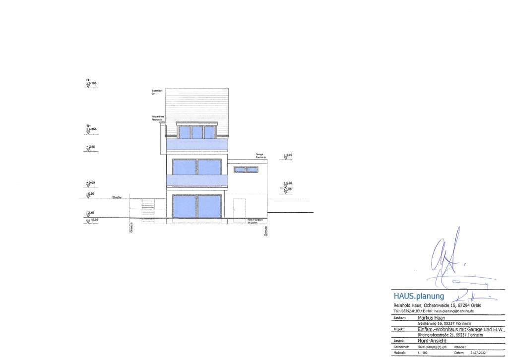 Immobilie in Flonheim - Einfamilienwohnhaus mit Garage und ELW - Bild 1