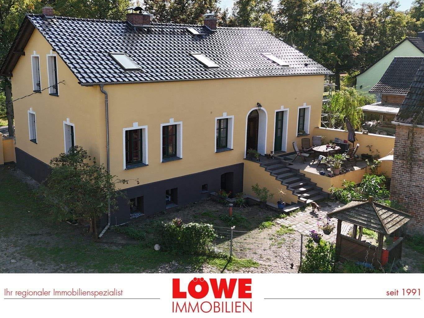 Immobilie in Nuthetal - Einmalige Gelegenheit-Vierseithof am Gröbener See + Stallung m. Baugenehmigung für 2 Wohneinheiten + Option auf ca. 2 ha Weidefläche! - Bild 0