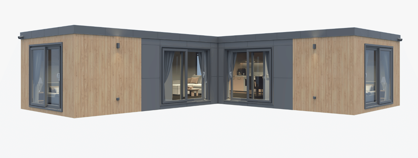 Immobilie in Schneeberg - Zwei moderne, neue Winkelbungalows als Doppelhaus mit klarem Preisvorteil - INKL. Grundstück - Bild 2