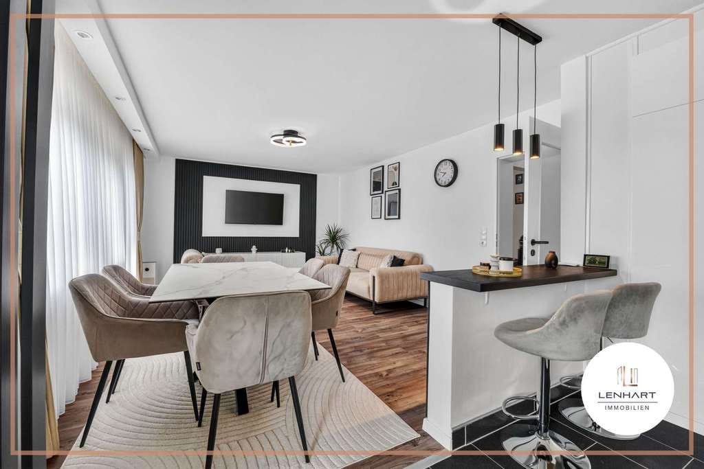 Immobilie in Krumbach (Schwaben) - **Hochwertige 3,5-Zimmer-Wohnung*Moderner Grundriss*Süd-Balkon & eigener Kellerraum** - Bild 4