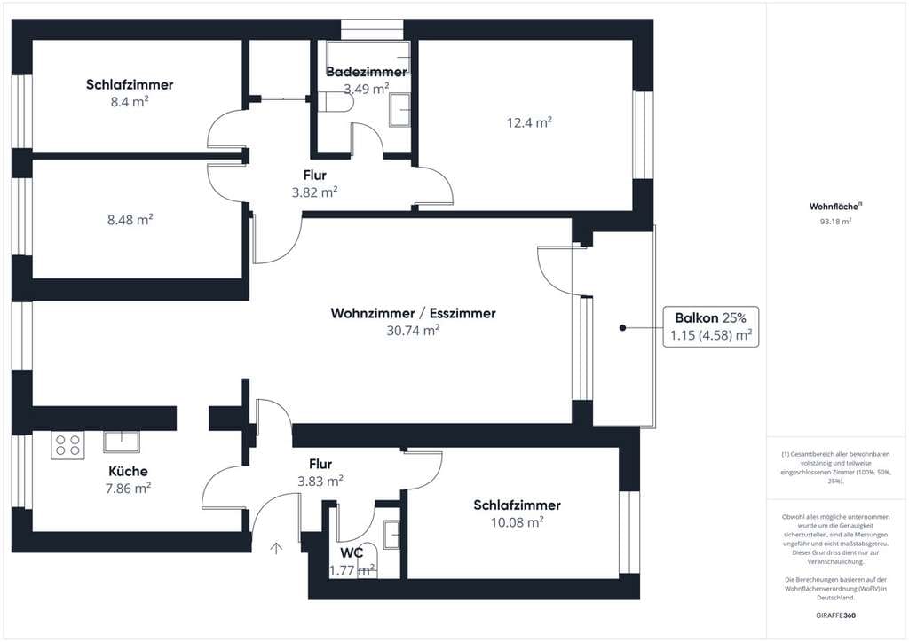 Immobilie in Minden - Attraktive Kapitalanlage in Minden– Großzügige 5-Zimmer-Wohnung mit Balkon & Entwicklungspotenzial - Bild 4