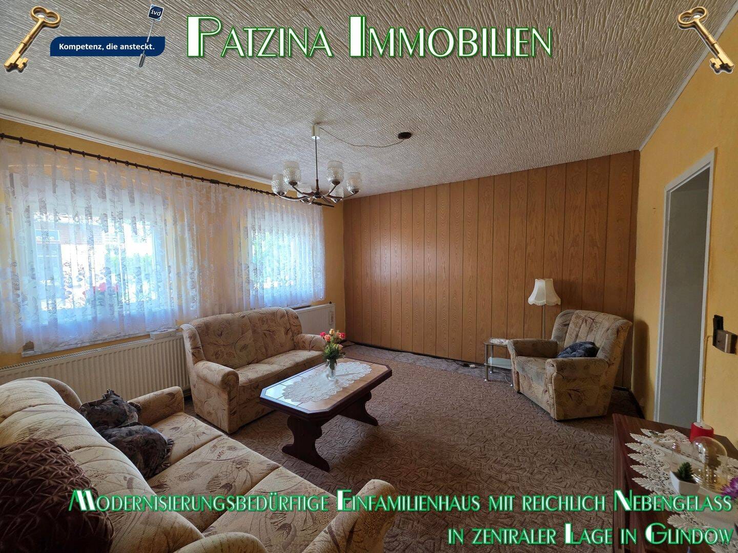 Immobilie in Werder (Havel) - Modernisierungsbedürftiges Einfamilienhaus mit reichlich Nebengelass in zentraler Lage in Glindow - Bild 3