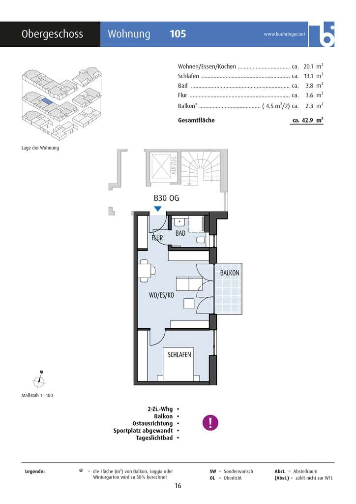 Immobilie in Ilsfeld - Neue, großzügige und moderne 2-Zi.-Wohnung - Bild 3