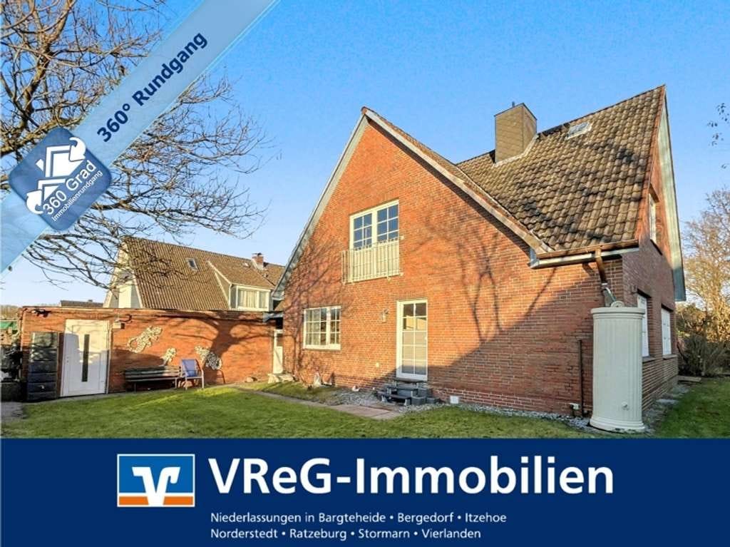 Immobilie in Gribbohm - Ruhig wohnen, flexibel nutzen: Einfamilienhaus mit Einliegerwohnung in Wacken - Bild 0