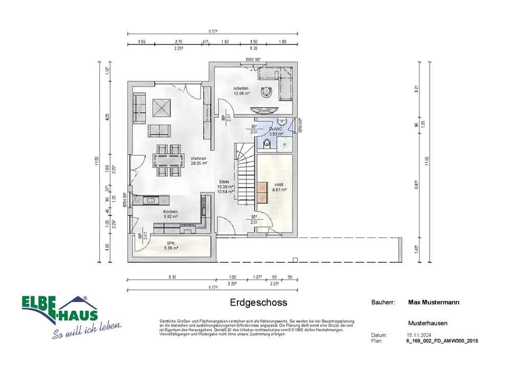 Immobilie in Schornsheim - Modern, Individuell, Massiv; Traumhaus im Bauhaustil! - Bild 2