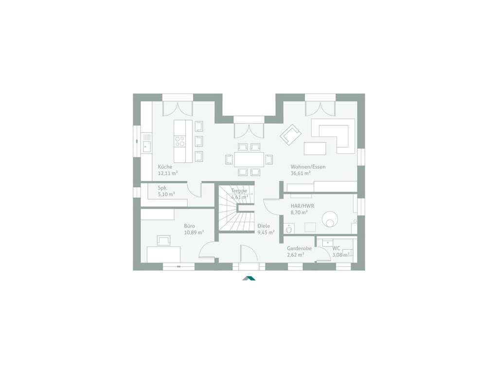 Immobilie in Weßling - Zeitloses Einfamilienhaus mit großen Fenstern - Bild 2