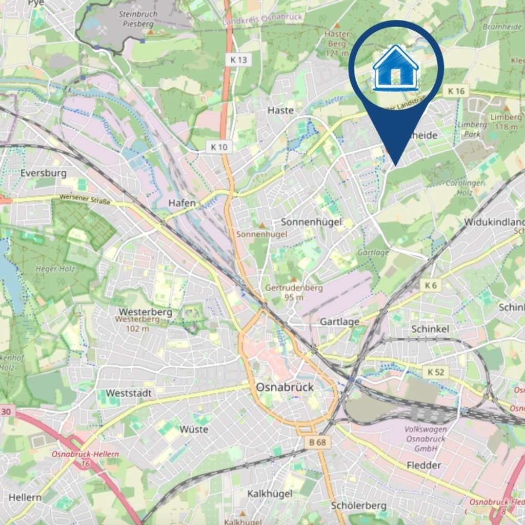 Immobilie in Osnabrück - ‼️Traumhaus mit viel Potenzial auf Erbbaurecht  - traumhafte Sackgassenlage in der Dodesheide‼️ - Bild 4