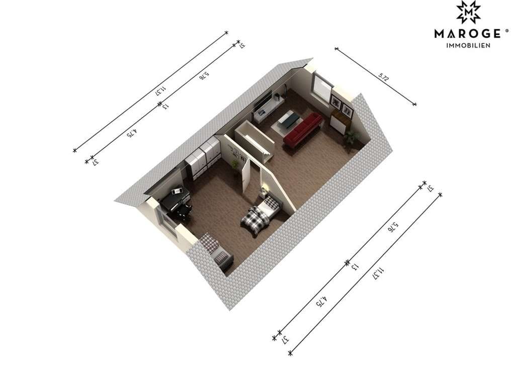 Immobilie in Neuenstadt am Kocher - Exklusives Wohnen in ruhiger, naturnaher Lage – Maisonette-Wohnung mit vielseitigem Raumkonzept - Bild 1