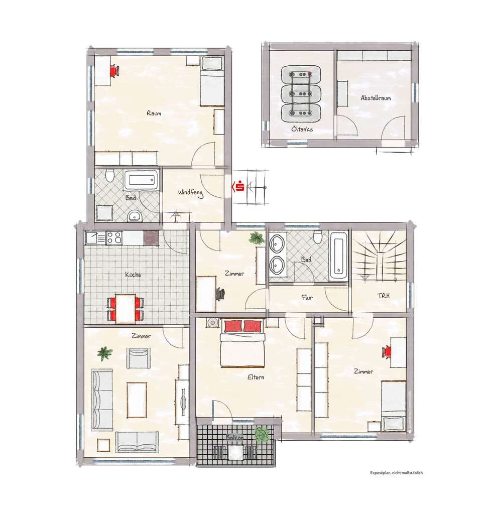 Immobilie in Aurachtal - Viel Platz und toller Blick inklusive!...Haus mit Einliegerwohnung in Falkendorf - Bild 2