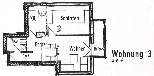 Immobilie in Langenargen - Ruhige 2-Zi-Whg mit Stellplatz in 88085 Langenargen, Lindenweg 8, 1. OG - Bild 1