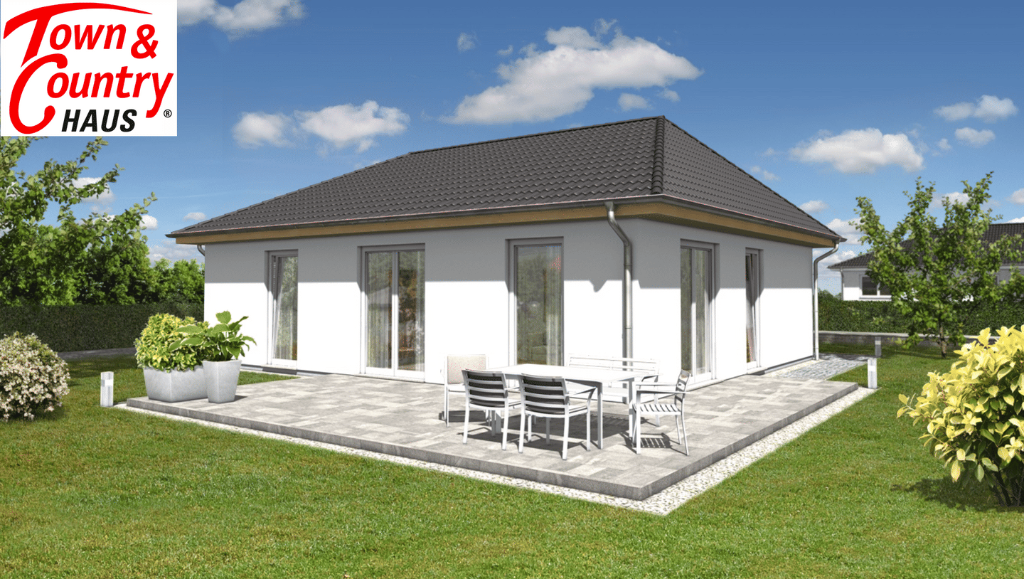 Immobilie in Pfarrweisach - Moderner Town & Country Bungalow 92 – Wohnen auf einer Ebene | Effizienzhaus in Kraisdorf-Sand - Bild 0