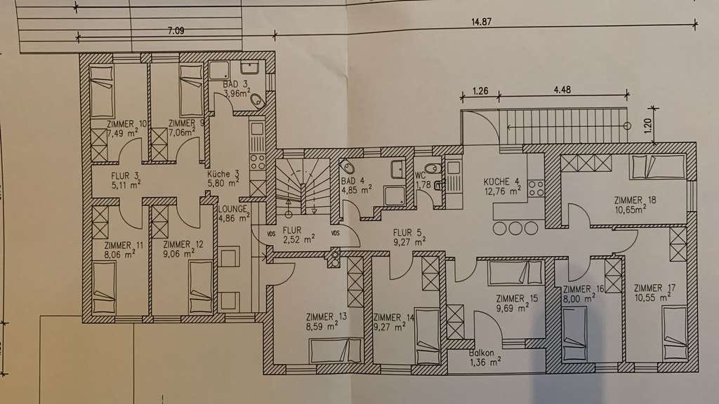 Immobilie in Winhöring - Gästehaus mit 20 Zimmern = 25 Betten in Winhöring - Bild 2