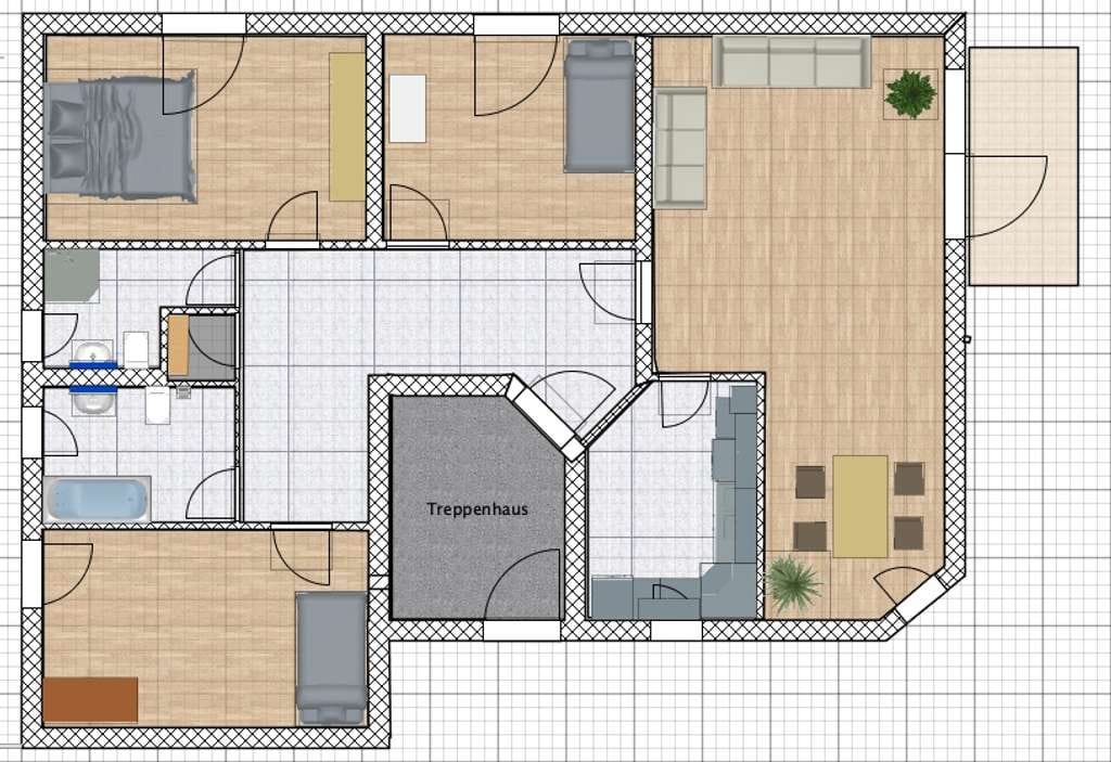 Immobilie in Nieder-Olm - Schöne 4-Zimmer-Wohnung mit Balkon in Nieder-Olm - Bild 1