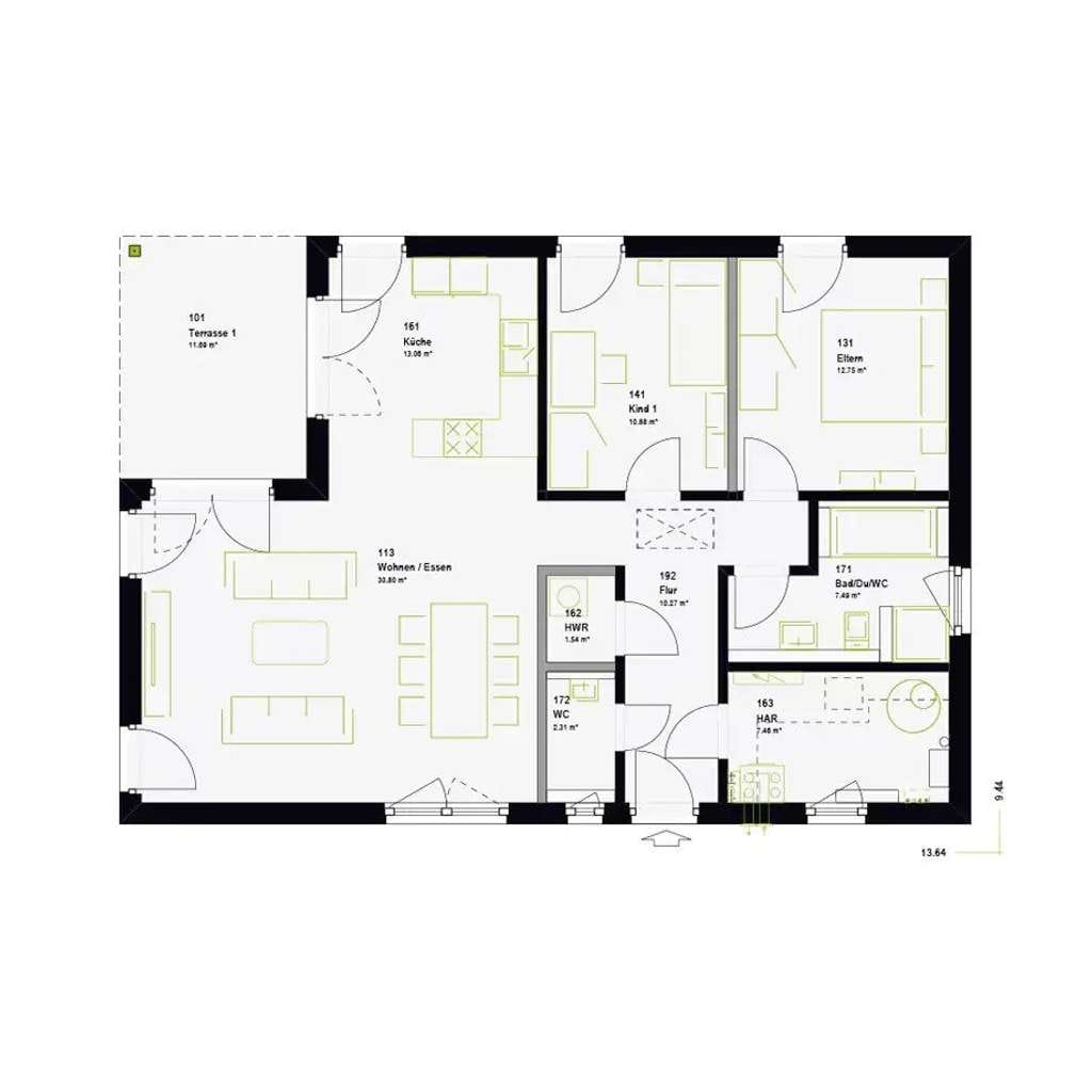 Immobilie in Neuweiler - 🏡 Ihr Traum-Bungalow - Modernes Wohnen auf einer Ebene mit exklusivem Grundstück - Bild 4