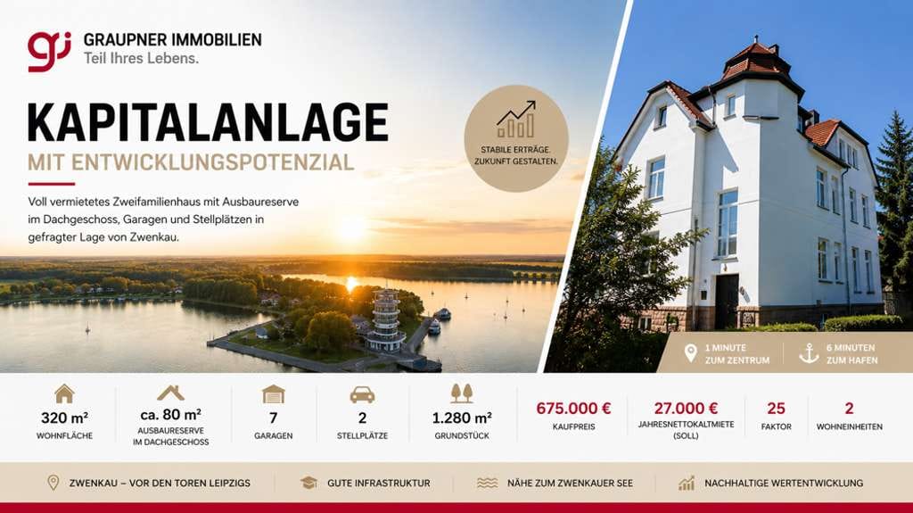 Immobilie in Zwenkau - Kapitalanlage mit Entwicklungspotenzial vor den Toren Leipzigs - Bild 0