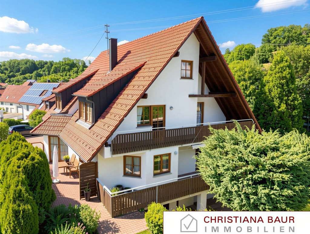 Immobilie in Zimmern unter der Burg - TRAUMHAUS FÜR GENIESSER: großzügig bei Schömberg - Bild 0