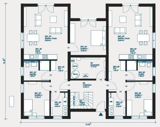 Immobilie in Fredersdorf-Vogelsdorf - Vier Wohnungen - ein starkes Investment! Ob Mehrgenerationenhaus, Kapitalanlage oder Eigennutzung: schaffen Sie Wohnraum mit unserem Apartment 3 - Bild 2