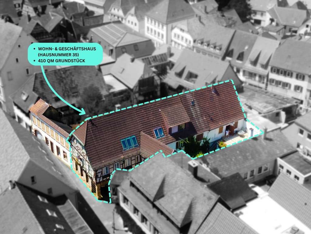 Immobilie in Bad Bergzabern - Historisches Wohn-/Geschäftshaus in Bestlage von Bad Bergzabern - Bild 1