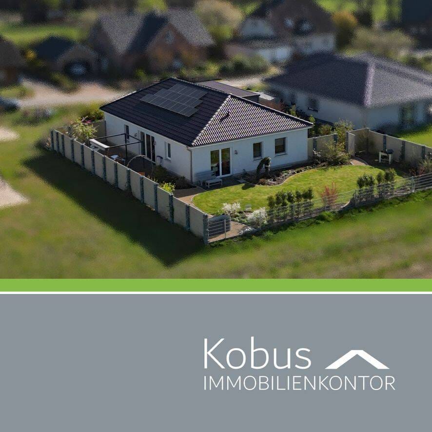 Immobilie in Wrestedt - Neuwertiger Bungalow (Bj. 2021) - 135 m², Wärmepumpe, PV-Anlage, 2 Terrassen, Eigentumsgrundstück - Bild 0