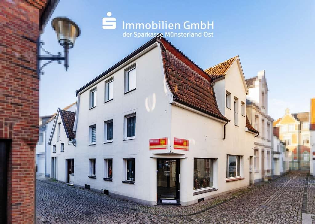 Immobilie in Warendorf - Wohn- und Geschäftshaus für Kapitalanleger - Zwei Wohneinheiten + ein Ladenlokal! - Bild 0