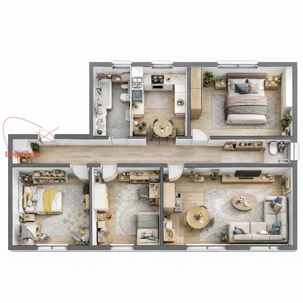 Immobilie in Weißwasser/O.L. - Běła Woda - Kapitalanlage mit Charme – Attraktive 4-Zimmer-Eigentumswohnung großzügig, hell und vielseitig - Bild 0