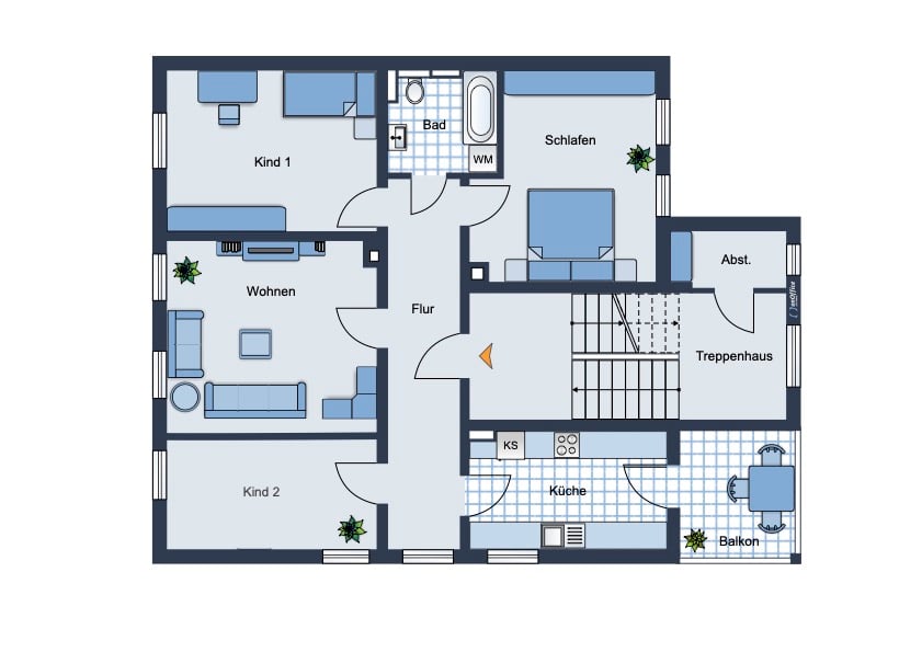 Immobilie in Hartmannsdorf - Hartmannsdorf • Eigentumswohnung • 4 Zimmer • mit Balkon • selbst nutzen! • ab sofort verfügbar - Bild 1