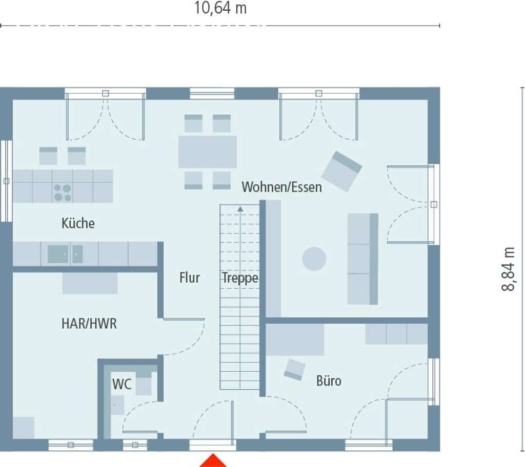 Immobilie in Oberschwarzach - Modernes Wohnen unter elegantem Walmdach - Bild 3