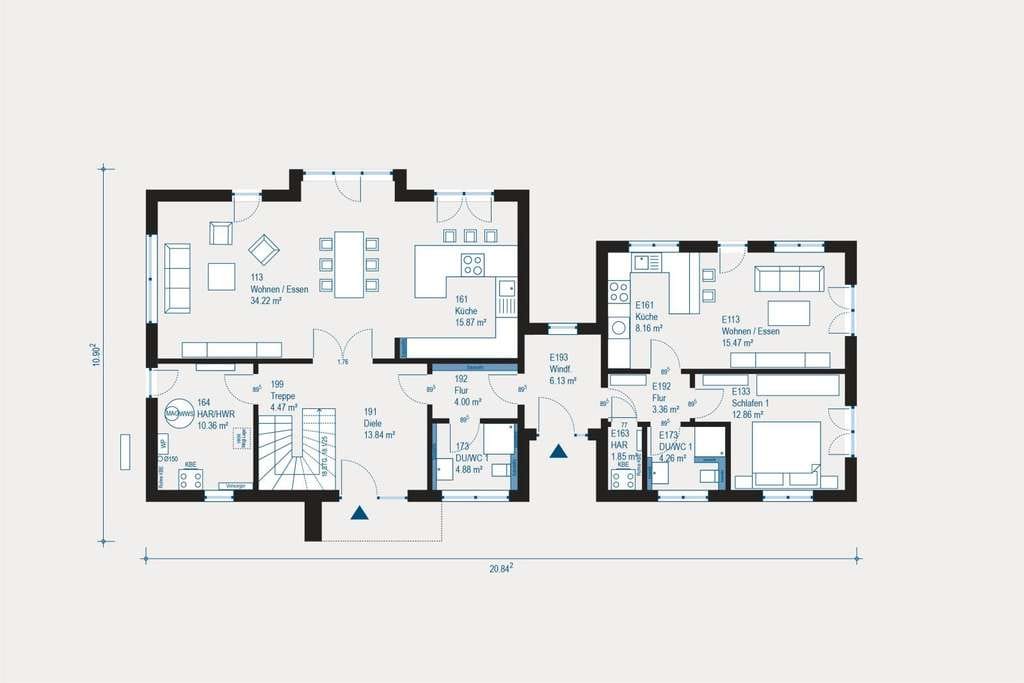 Immobilie in Kronau - Individuelles Mehrfamilienhaus in Kronau - Flexibles Projektieren trifft nachhaltige Bauweise - Bild 3