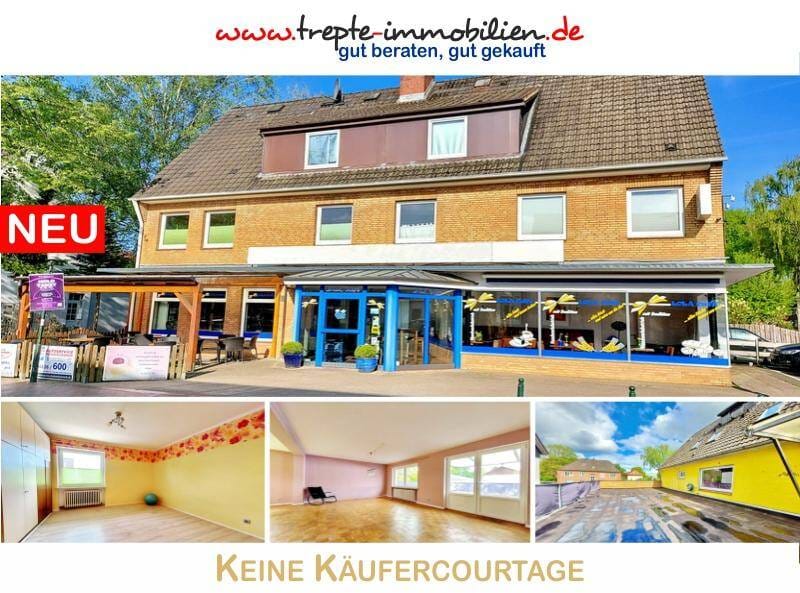 Immobilie in Hohenlockstedt - Wohn- und Geschäftshaus mit 2 Wohneinheiten und großer Gewerbefläche in TOP-Lage - Bild 0