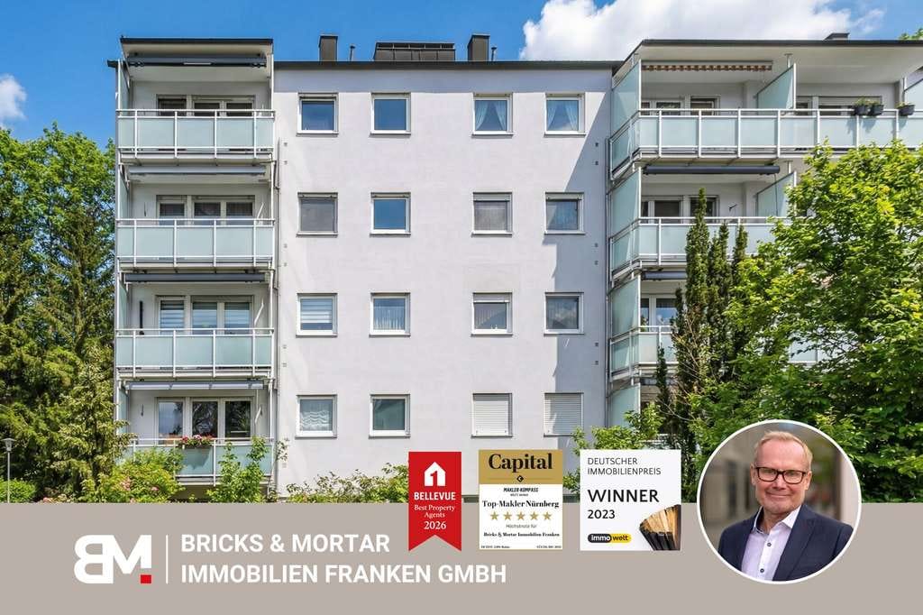 Immobilie in Schwarzenbruck - Helle 3-Zimmer-Wohnung mit großem Balkon und Einzelgarage - Bild 0