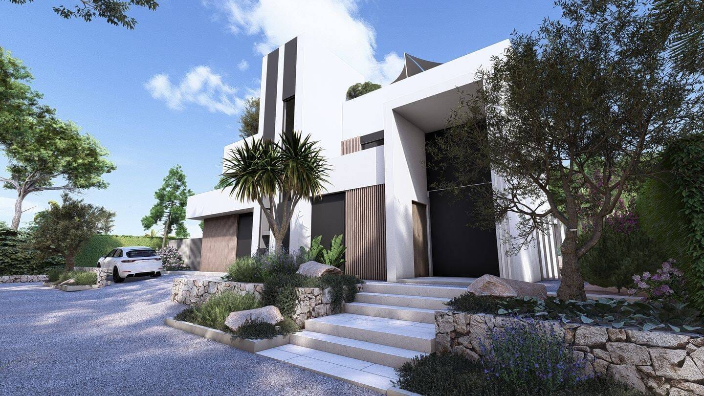 Immobilie in Triptis - Elegante villa junto al mar con terraza en la azotea cerca de Santa Eulalia - Bild 1