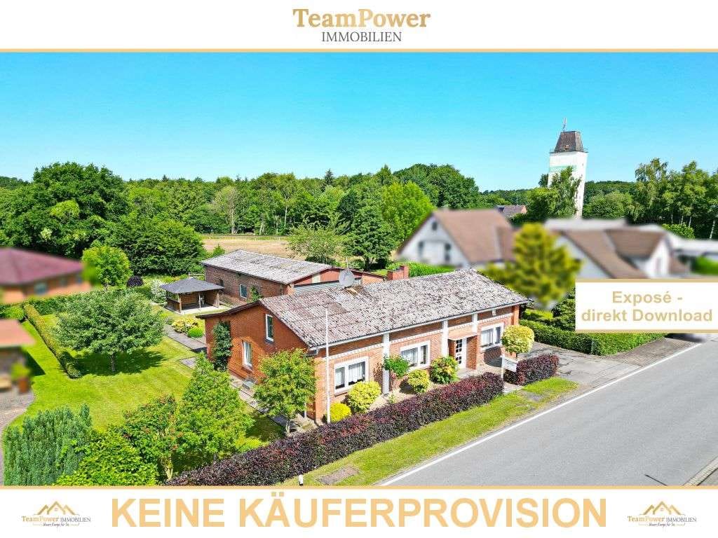 Immobilie in Beringstedt - Dieses Haus kann mehr als Wohnen – Bungalow mit großer Halle - Bild 0